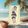 1Pc Cartoon Animal Friends Beach Towel Microfiber Beach Towel Thin Absorbent For Beach Swimming Yoga Bath Sports 091740