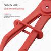 3-Piece Plastic Oil Pipe Pliers Set: Cut-Off, Sealing, and Clamping Tools for Auto Repair