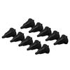 10Pcs Soft Rubber Arrowhead Suction Cup Arrow Heads for Children Hunting Game Outdoor Sports Black