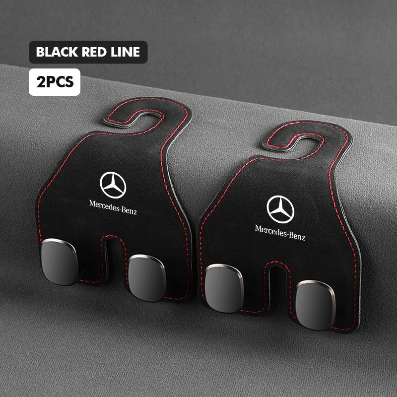 Car Rear Seat Back Hook Headrest Hanger Clip Storage Holder For Mercedes Benz AMG A C E S G Class W201 W210 W108 W204 W205 W203 FVWXY1