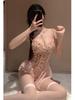 Кружевной комбинезон Pure Desire с цветочным узором и открытой промежностью - Сексуальное белье с соблазнительным ароматом