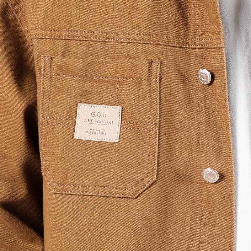 Мужская повседневная джинсовая куртка свободного кроя 2025 - модный корейский стиль для весны и осени