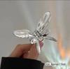 Женская большая серебряная заколка для волос «Акула» 2024 года на лето