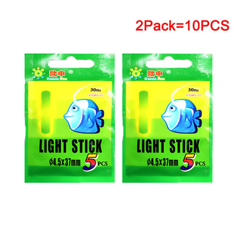 10/25/50 шт. поплавок для рыбалки, флуоресцентный светильник, ночной поплавок, стержень, светильник, темная светящаяся палочка, полезная для рыбалки/вечеринки 4,5*37 мм