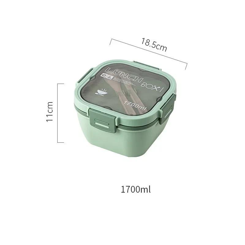 1200ml/1700ml Compartments Lunch Box for Kids Food Storage Containers Lunch Box Picnic Salad Box School Tableware Bento Box