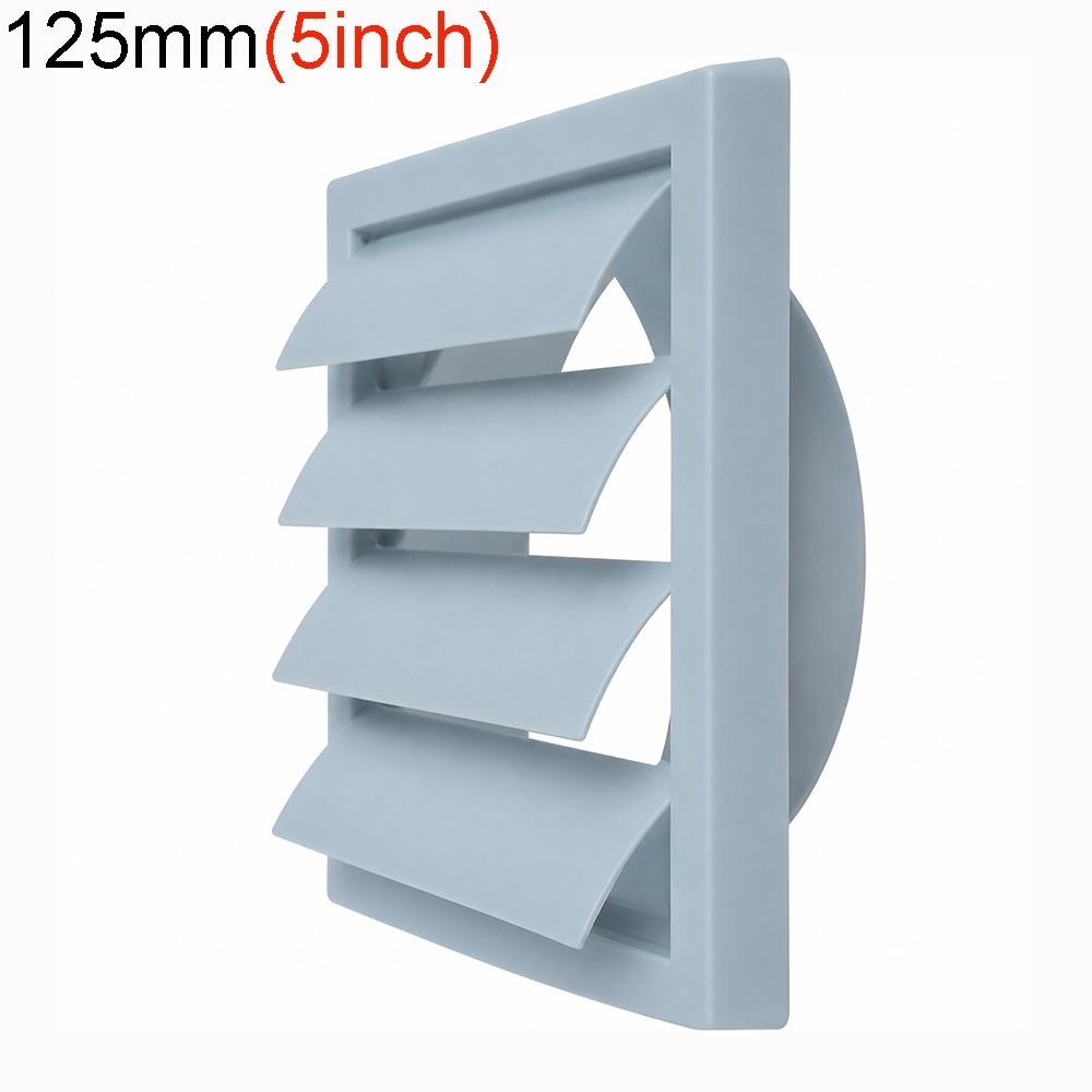PVC Wall Vent Cover 4" 5" 6" Exhaust Vent Easy Install Air Vent Grille