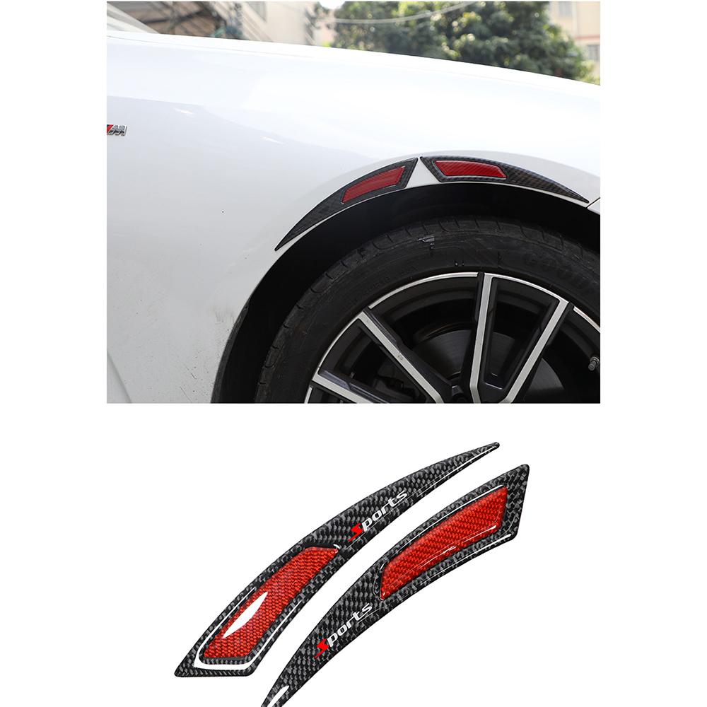 2 шт. Накладки на колесные арки из углеродного волокна, губы, накладки на крылья, защитная полоса