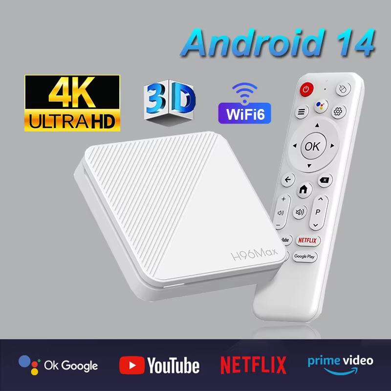 4K Android 14.0 TV Stick Set 2.4GHz+5GHz Dual-mode WiFi 6 Smart TV Box 2+16G HDR10+ Top Box Bluetooth Media Player Support YouTube Netflix