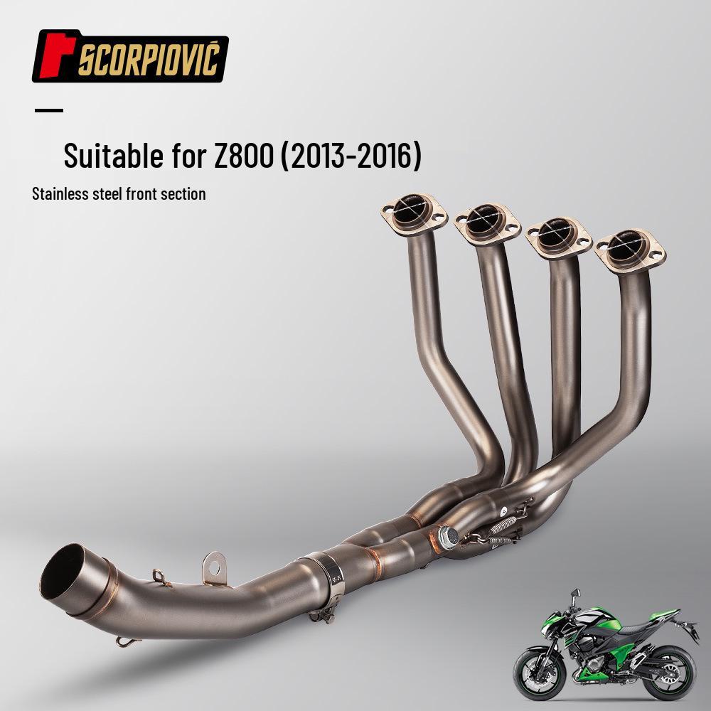 Выхлопная система из нержавеющей стали для мотоциклов Z800 (2013-2016) - Включает комплект передней трубы и глушителя