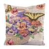 Colorful Countryside Butterfly Digital Printing Short Plush Pillow Covers For Car Sofa Office Cushion Cover Home Goods