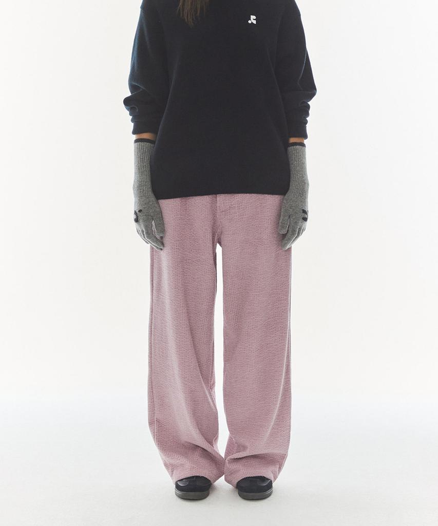 REST&RECREATION Logo Corduroy Pants - Pink