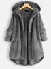 Large Size 8XL Women's Jacket Autumn Winter Hooded Coat 10 Color Velvet Fashion Medium Long Large Women's Hooded Jacket Coat