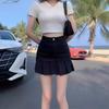 Юбка большого размера черная с завышенной талией и хвостом русалки - Лето 2024 Облегающая, плиссированная короткая в корейском стиле для женщин