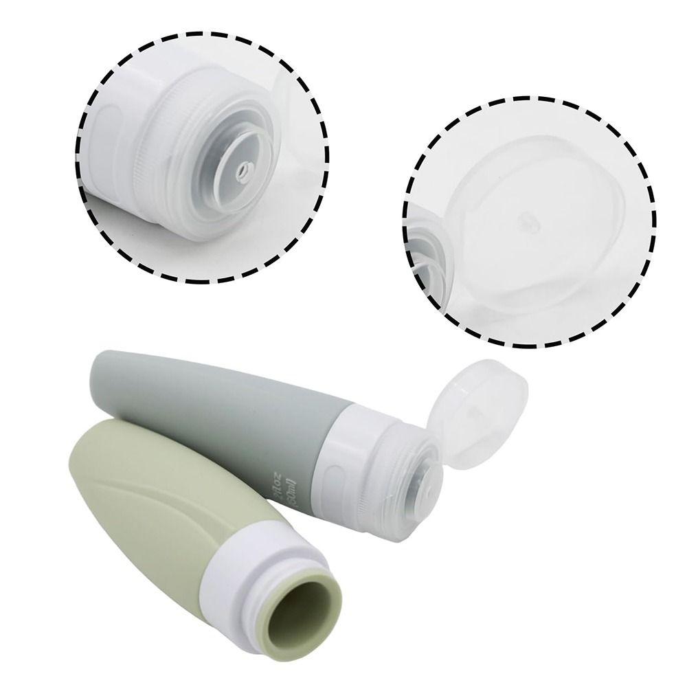 4Pcs/Set Leak-Proof Travel Bottle Set Soft Refillable Lotion Bottle  Sub-bottling Tool