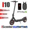 iScooter I10 City Electric Scooter with APP Control, 650W & 36V 15Ah Commuter Lightweight E-Scooter, 10" Pneumatic Tires Foldable E-Scooter