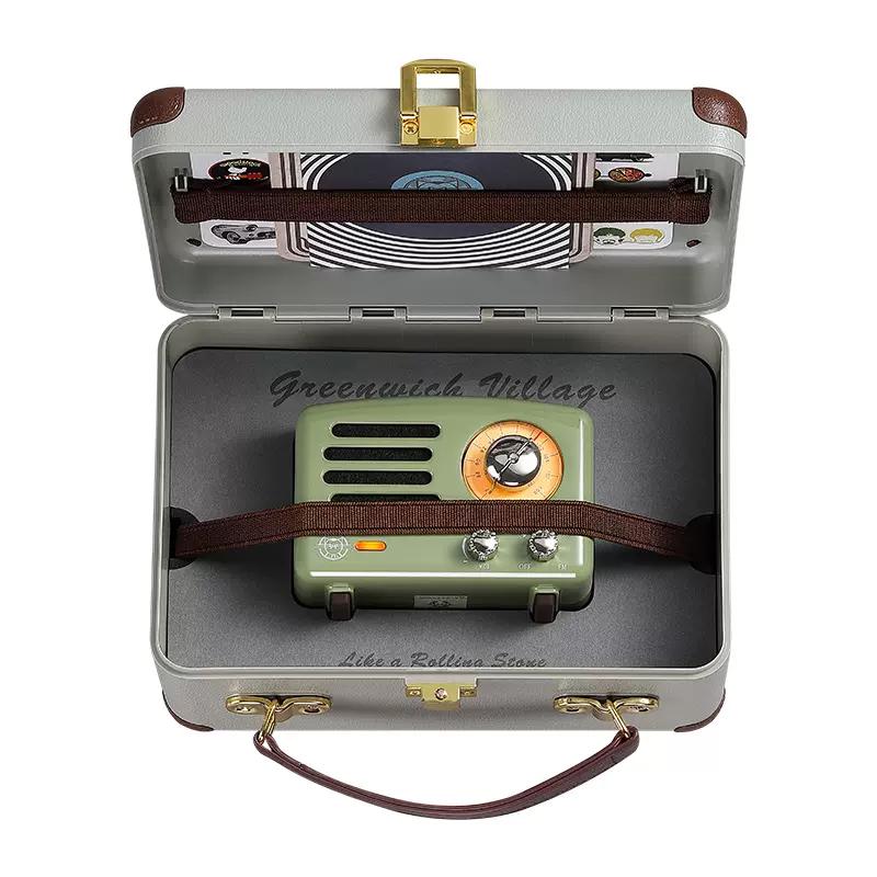 Портативный беспроводной Bluetooth-динамик, FM-радио, классический ретро-стиль, подарок на день рождения