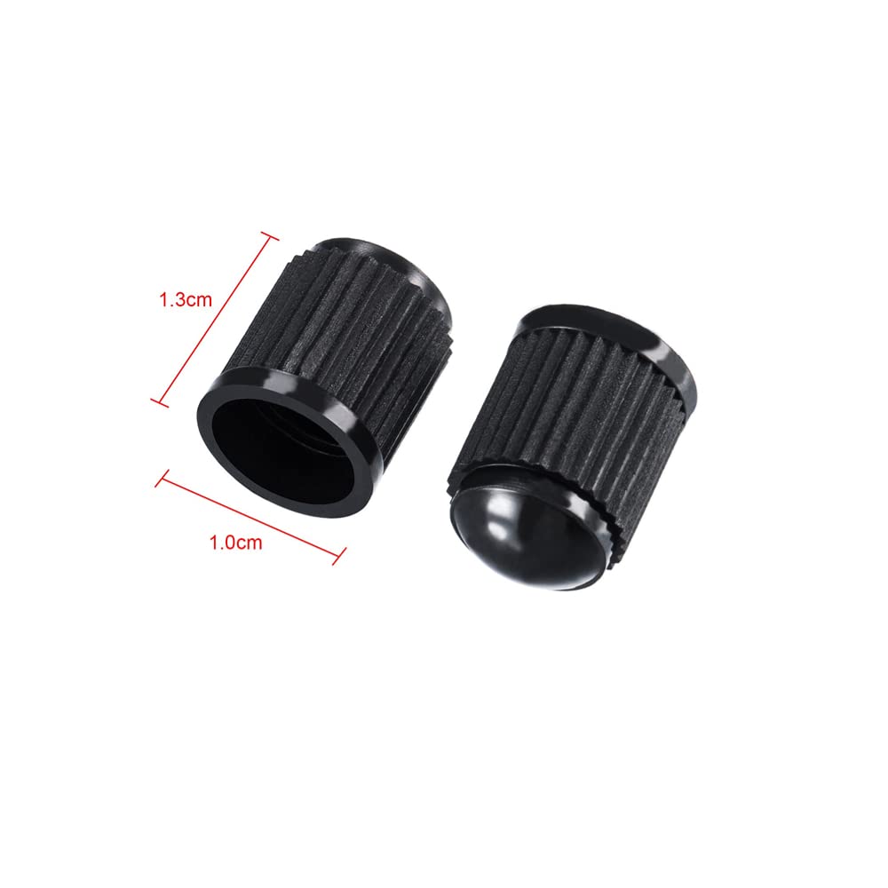 Itisyou Bicycle Tube Cap Tire Valve Cap Car Tire Air Valve Cap Black Bubble Cap Pack of 10