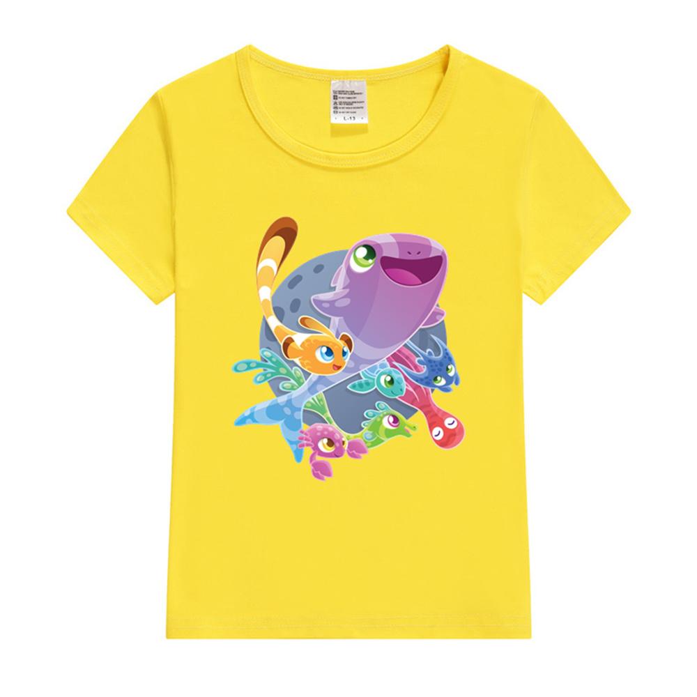 Super Starfish Adventure Kids T-Shirt Kawaii Fish T Shirt Kids New Summer Cute Fashion Children T-shirt Thin Girls Tshirt Tops