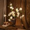 7 Heads Simulation Magnolia Bouquet Artificial Magnolia Bouquet Magnolia Stem Flower for Home Faux