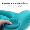 H Shape Inflatable Waist Pillow Portable Waist Support Pad Compact Lumbar Cushion  Airplane