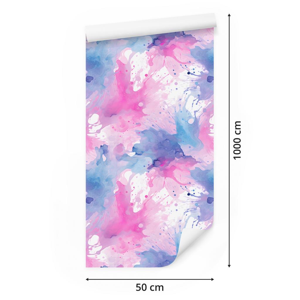 Wallpaper pink purple ink powder pink, lavender top 50x1000