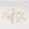 Copper Clad Color-Retaining Open Ring Connector for Handmade Jewelry: 14K/18K Necklace & Bracelet DIY Accessories