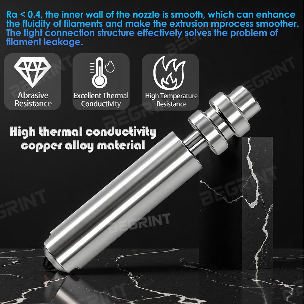 For Anycubic Kobra X Bimetallic Hotend Nozzles Print Head Assembly With 0.2/0.4/0.6/0.8mm for Anycubic Kobra X Accessories