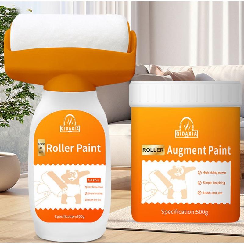 Горячая антибактериальная краска для стен, прочная ремонтная краска для стен, бытовая белая латексная краска с роликовой кистью для гостиной, кухонный инструмент