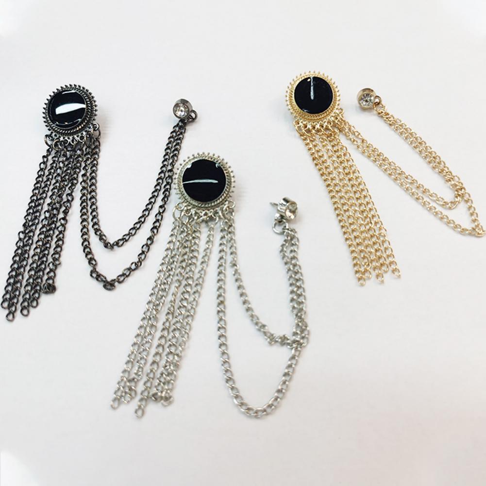 Ретро-брошь в стиле ВМС, винтажная цепочка с кисточками и стразами, брошь для школьной моды, декоративная булавка для шляп, сумок, пальто