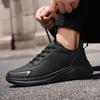 New Autumn Sports Men's Shoes Fashion Trend Lightweight Sports Black Casual Shoes Versatile Soft-soled Shoes Lightweight