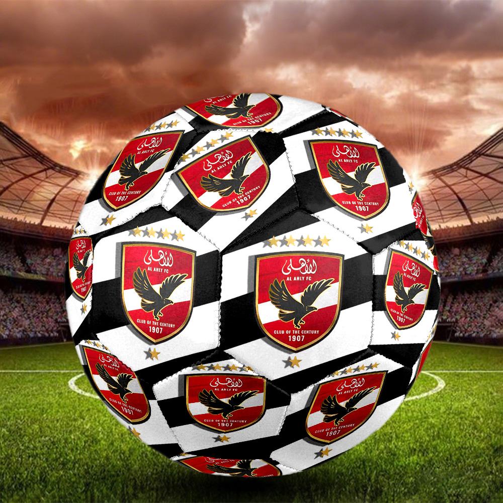Футбольный мяч для зала Al Ahly, размер 5, цветной, для всех возрастов, машинная строчка, ПВХ, готов к соревнованиям, прочный, с высоким отскоком