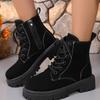 Ботинки Martin большого размера на шнуровке женские 2024 осень-зима новые модные универсальные повседневные короткие ботинки теплые женские ботинки
