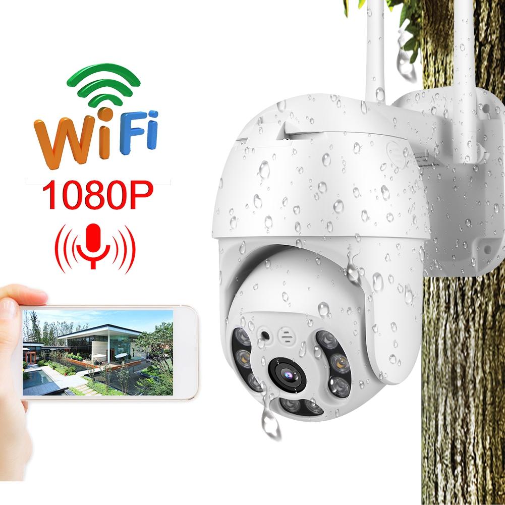 Водонепроницаемая 8LED 2,5-дюймовая 1080P Wi-Fi купольная камера ночного видения CCTV домашняя безопасность