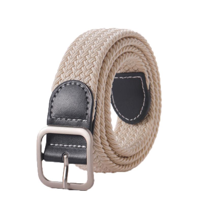 Elastic Belts For Woman Canvas Stretch Belt Solid Color High Quality Fashion Casual Jeans Webbing Ladies Tactical Strap DT050