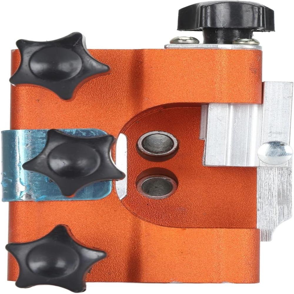 Alloy Chainsaw Sharpening Jig Orange Manual Chain Sharpener Durable Household Hardware Tool