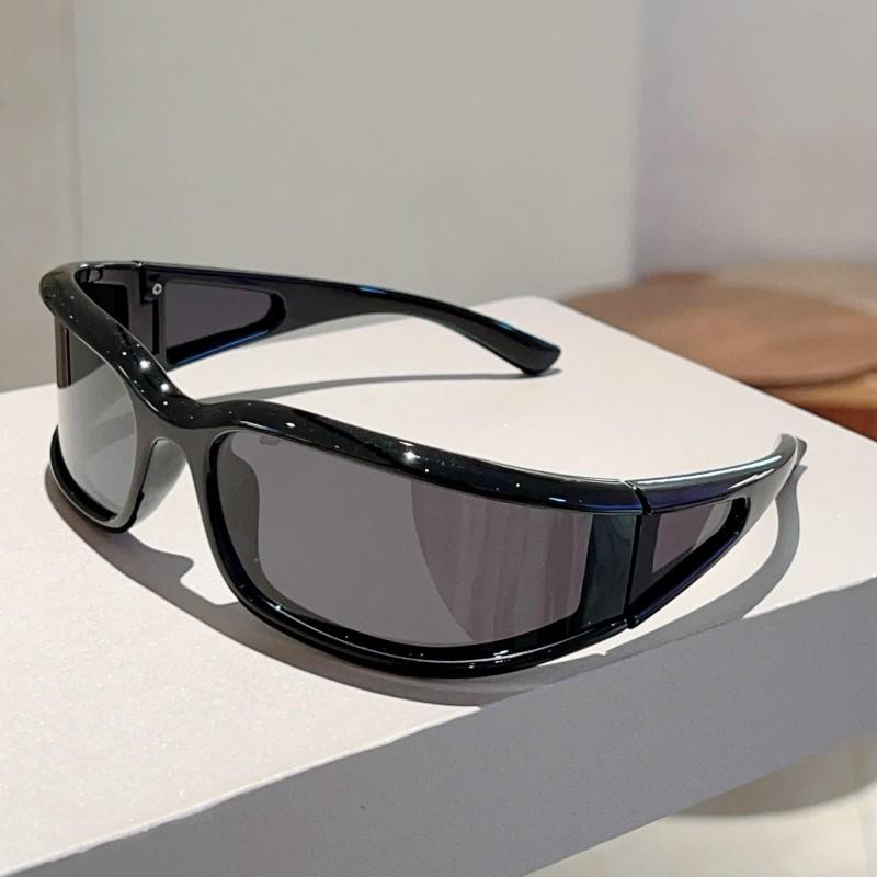 Спортивные солнцезащитные очки Y2k Мужские Новые в обертке Круглые Защитные Велосипедные Очки Женские Модные Защита от УФ-лучей Ветрозащитные Солнцезащитные очки