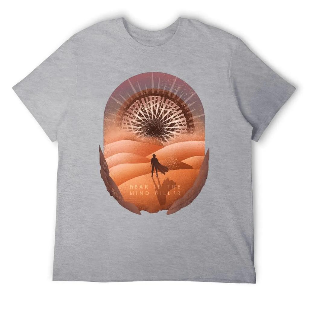 Dune Fear Is The Mind Killer Classic Harajuku T-shirt Sports T-shirts Top Quality Humor Graphic Aactivity Competition USA Size