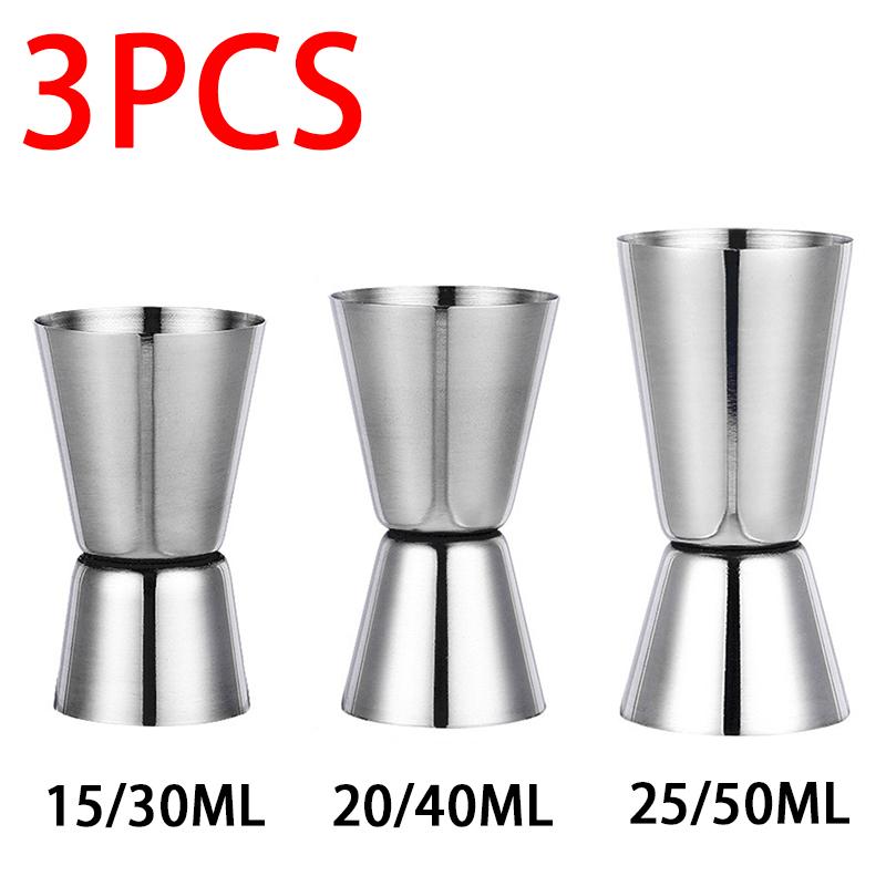 Stainless Steel Cocktail Doser Whiskey Jigger Cocktail Shaker Bar 15/30ml or 20/40ml Measuring Tool Cocktails Accessories JBGJ02 5