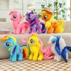 New My Little Pony Plush Toys Twilight Sparkle Pinkie Pie Rarity Fluttershy Applejack Rainbow Dash Stuffed Doll Kid Xmas Gift