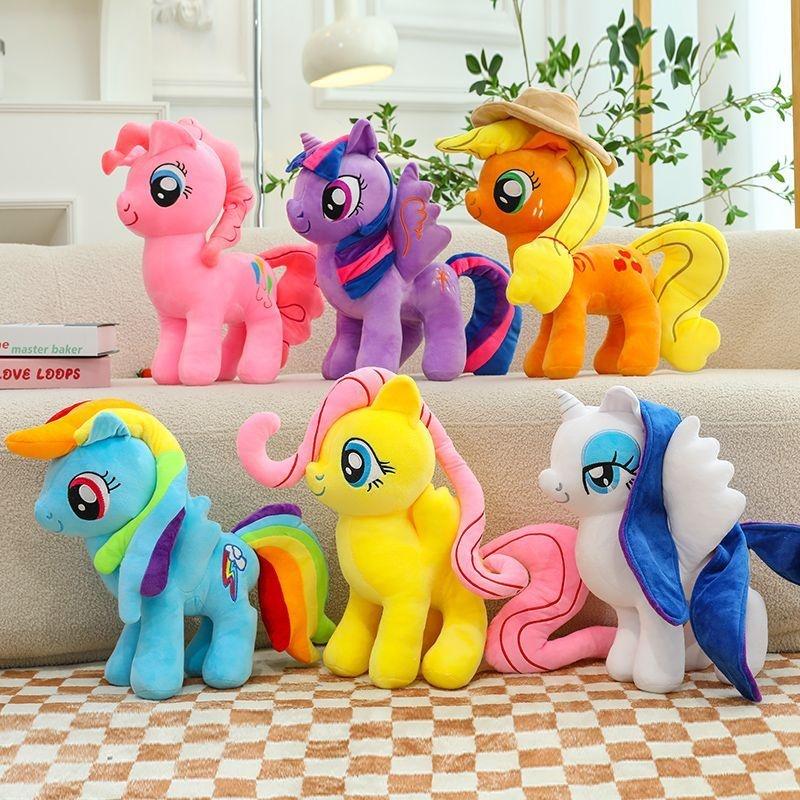 New My Little Pony Plush Toys Twilight Sparkle Pinkie Pie Rarity Fluttershy Applejack Rainbow Dash Stuffed Doll Kid Xmas Gift