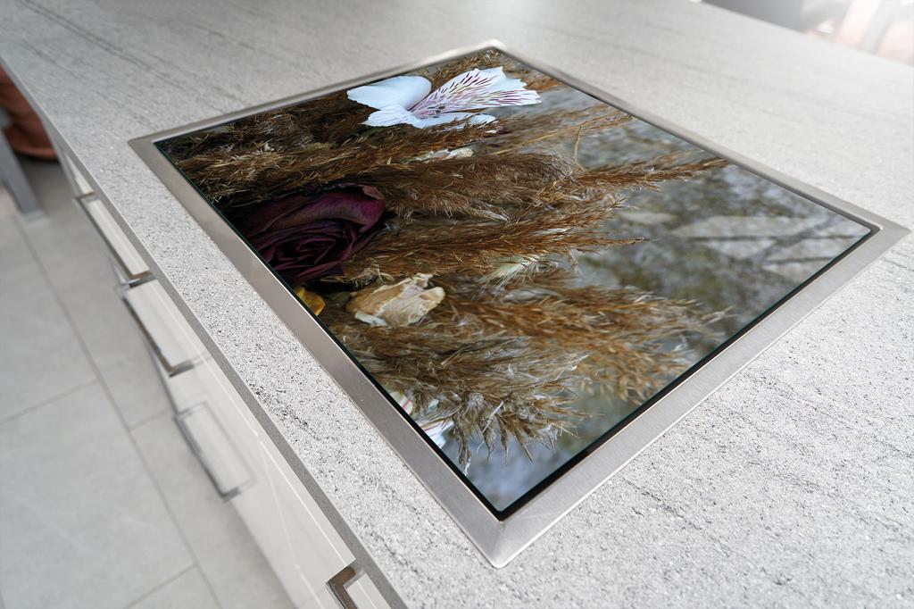 SZKLANA DESKA DO KROJENIA 52x30 ORCHIDEA