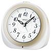 Clock Alarm White 128 X 135 X KR336W Radio-Controlled Clock, Pearl, 82mm,