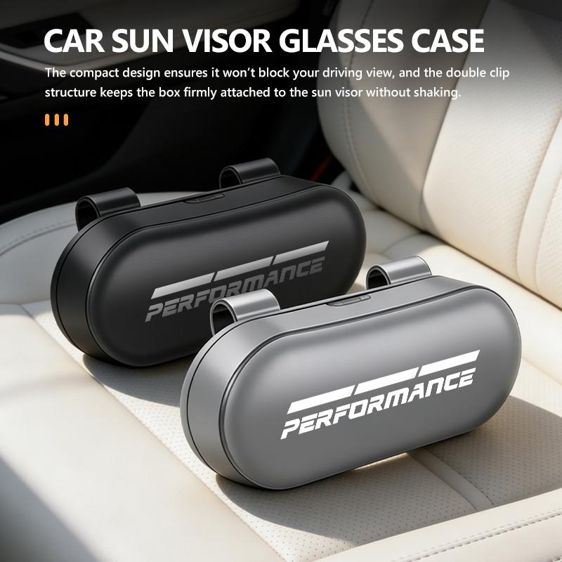 AAAQO1 Car Glasses Case Sun Visor ABS Glasses Holder Sunglasses Clip For BMW Performance M2 M3 M4 X1 X3 X4 X5 E87 X7 E91 G20