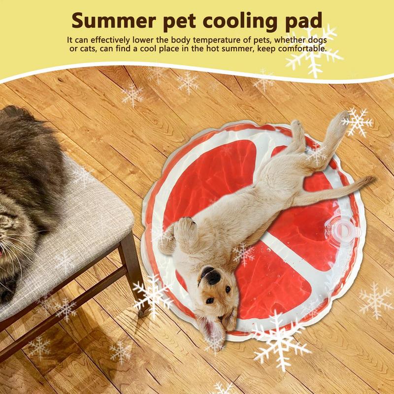 Pet Cooling Mat Cute Water Sensory Pad For Puppy Cute Fruit Pattern Cooler Cushion Pad Bed Sleeping Mattress For Dogs And Cats