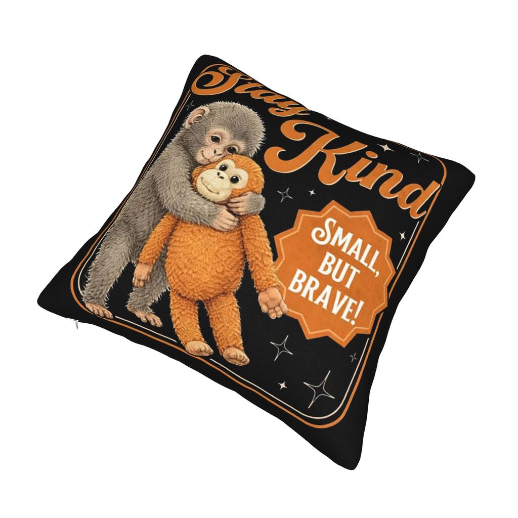 Team Punch Baby Monkey Punch Pillowcase Printing Polyester Cushion Cover Gift Pillow Case Cover Bed Square 45X45Cm