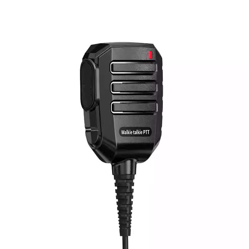 Ручной микрофон M6 для рации: Совместимо с Baofeng Quansheng UV-K6 UV5R, Наплечный микрофон для базовой станции с разъемом K/M.