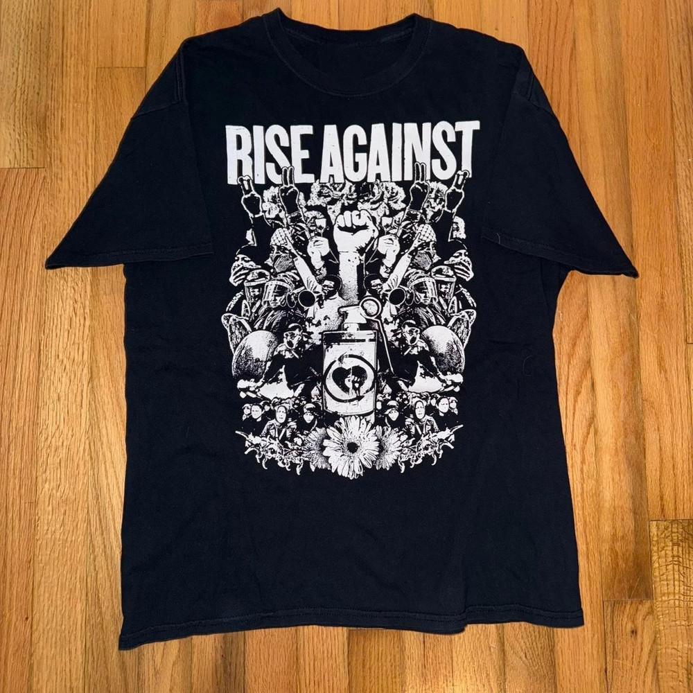 VTG Rise Against Band Album Heavy Cotton Black T Shirt S-5XL Unisex BT467 Unisex T-Shirt