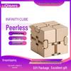 Cross-Border Novelty Infinite Cube Metal Fidget Spinner Toy