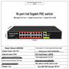 POE Гигабитный коммутатор с питанием 48 В, от 4 до 24 портов, Совместим с Hikvision и Dahua