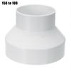 Ventilation Pipe Reducer Adapter Pipe Fittings ABS For Air Ventilation Systems Vents Parts 110 To 100/ 150 To100 / 200 To 150